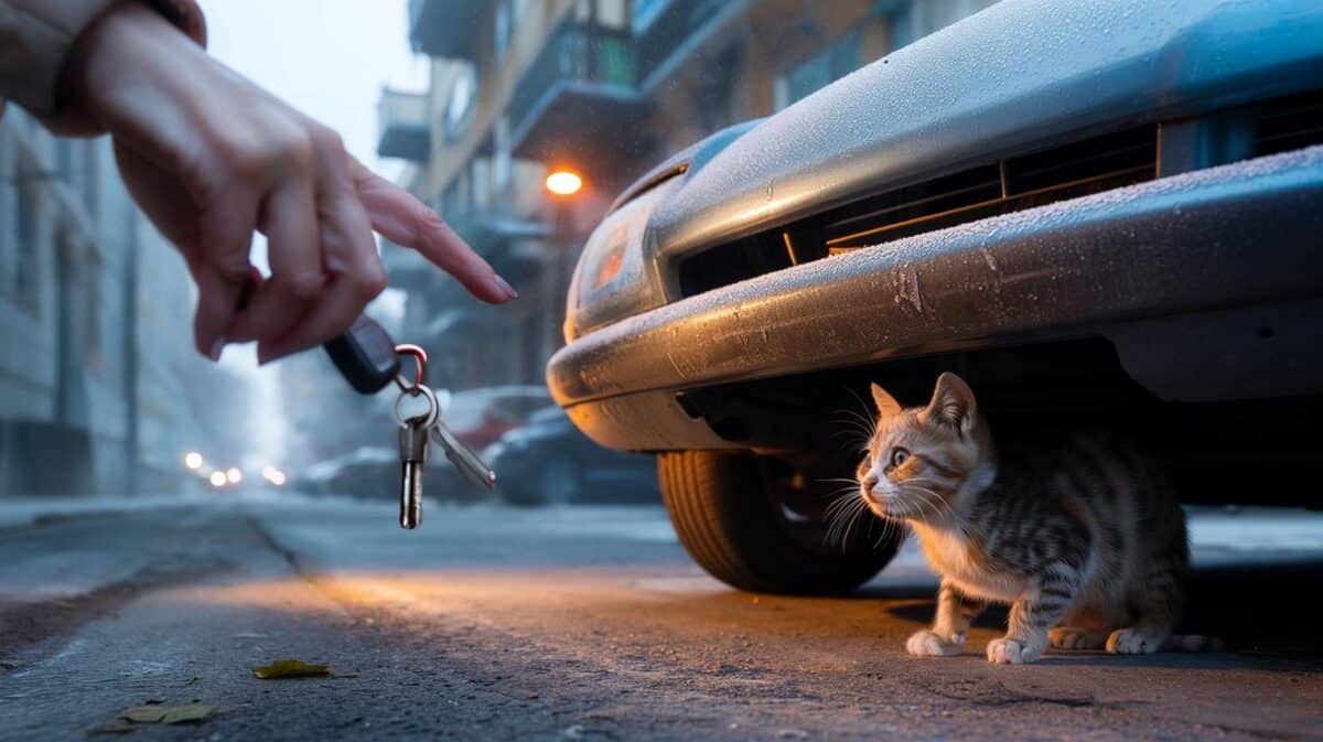 Gatti randagi sotto le auto: Perché devi bussare sempre sul cofano prima di partire