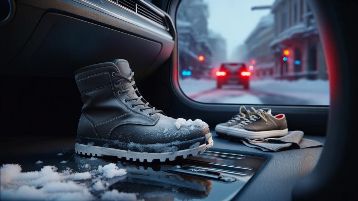 Guidare con stivali da neve: Perché rischi multa e incidente
