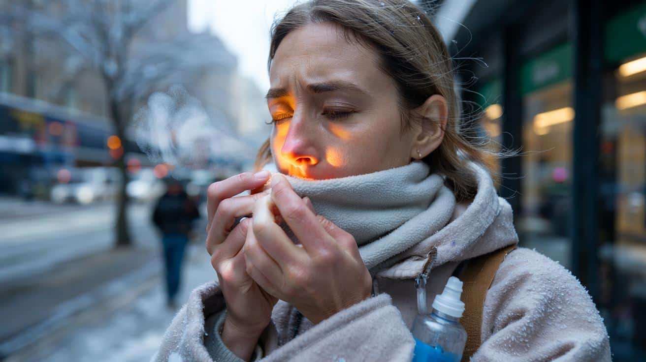 Mal di testa da aria gelida: Il modo giusto per proteggere i seni nasali