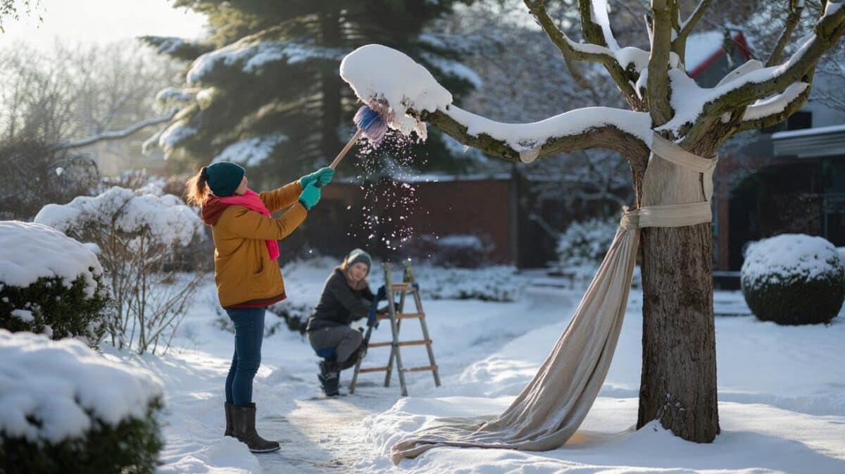 Neve pesante sugli alberi: Non scuoterli, rischi di spezzarli, fai così