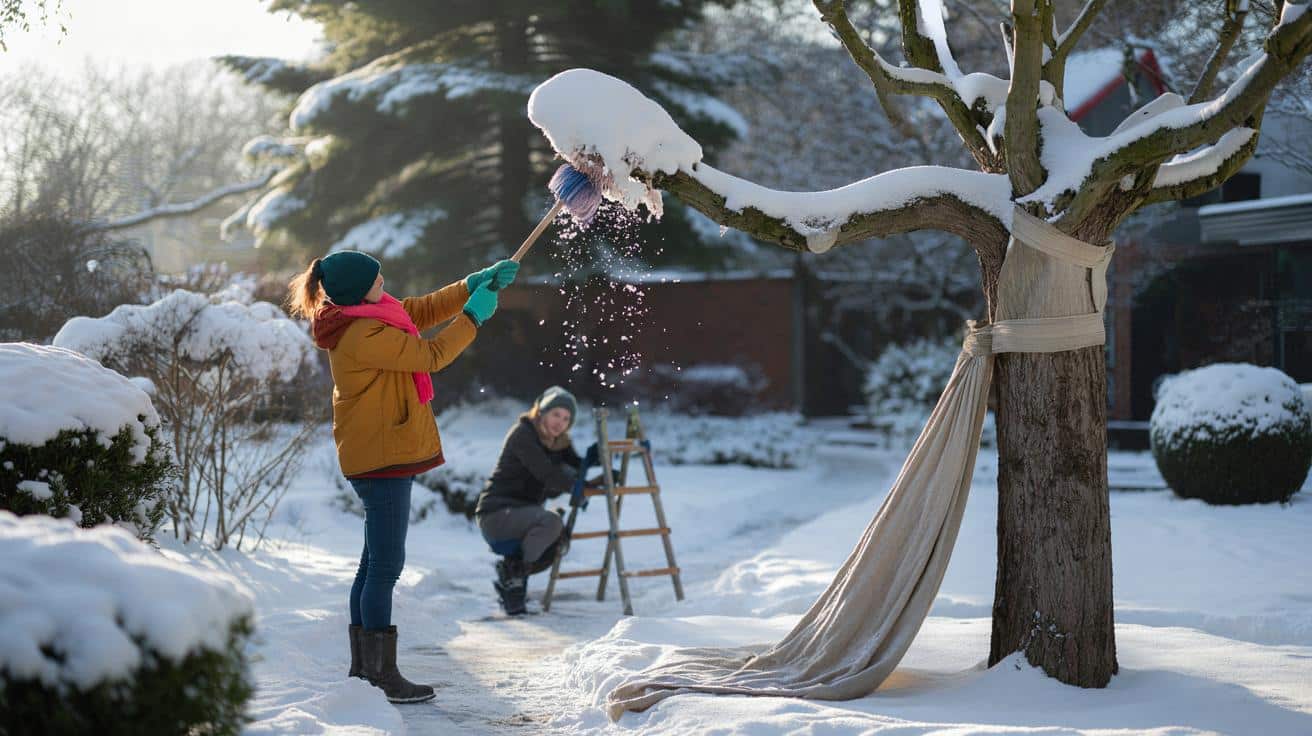 Neve pesante sugli alberi: Non scuoterli, rischi di spezzarli, fai così