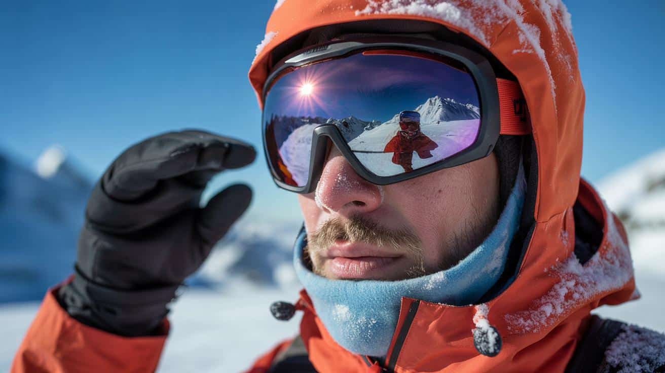 Occhiali da sole sulla neve: Non è moda ma protezione contro la cecità da neve