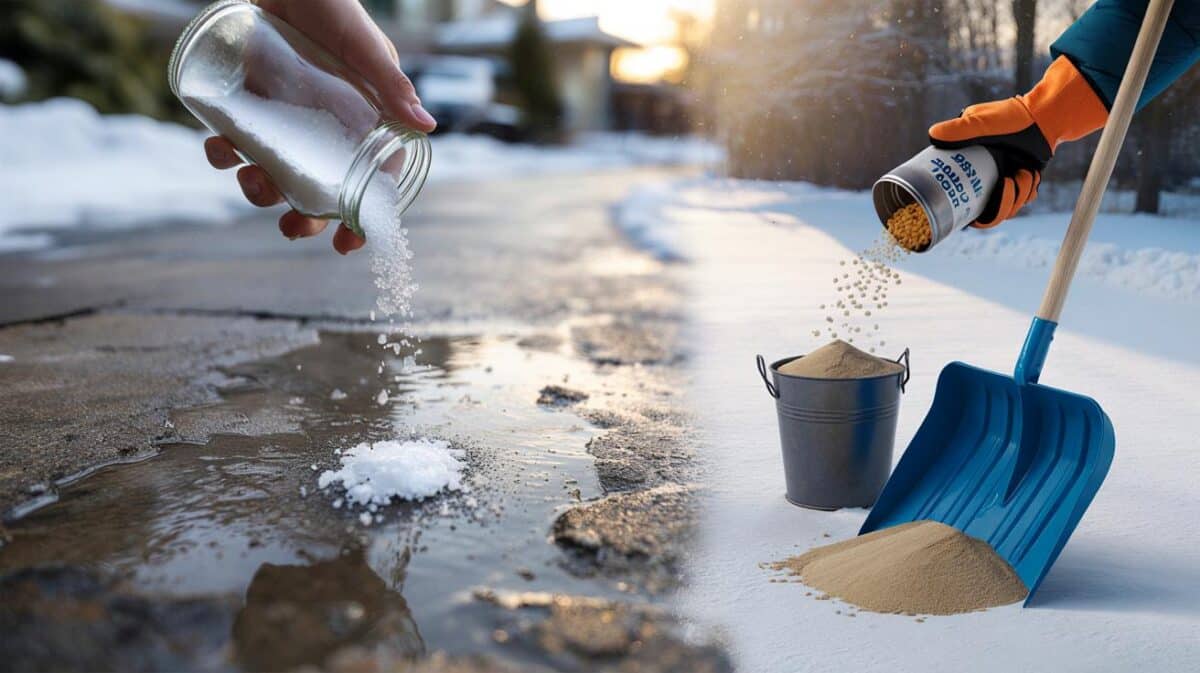 Sale antigelo per vialetti: Quello da cucina rovina il cemento