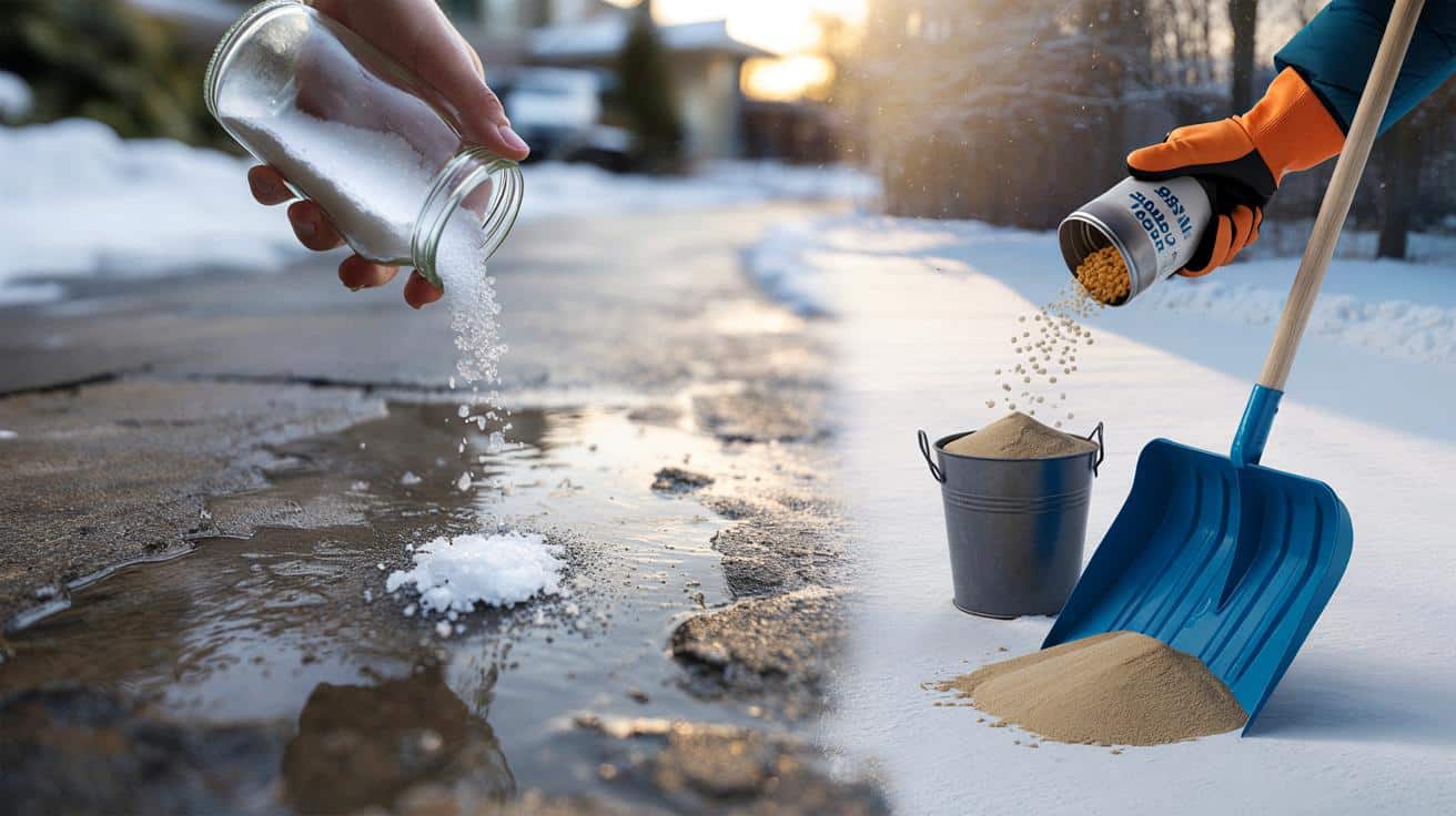 Sale antigelo per vialetti: Quello da cucina rovina il cemento