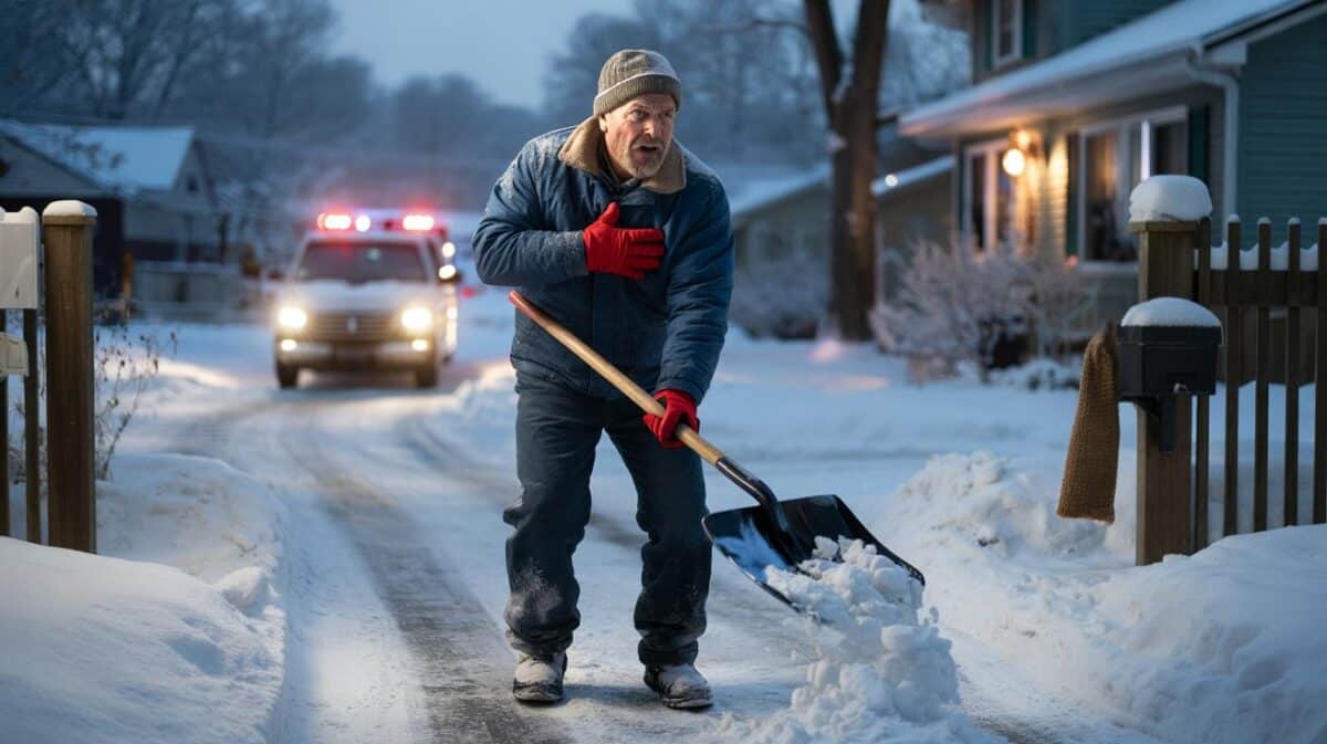 Spalare la neve può causare infarto: L'allarme dei cardiologi