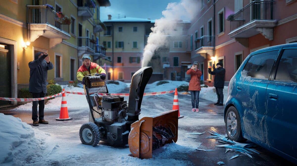 Spazzaneve condominiale rotto: Chi paga i danni durante la bufera
