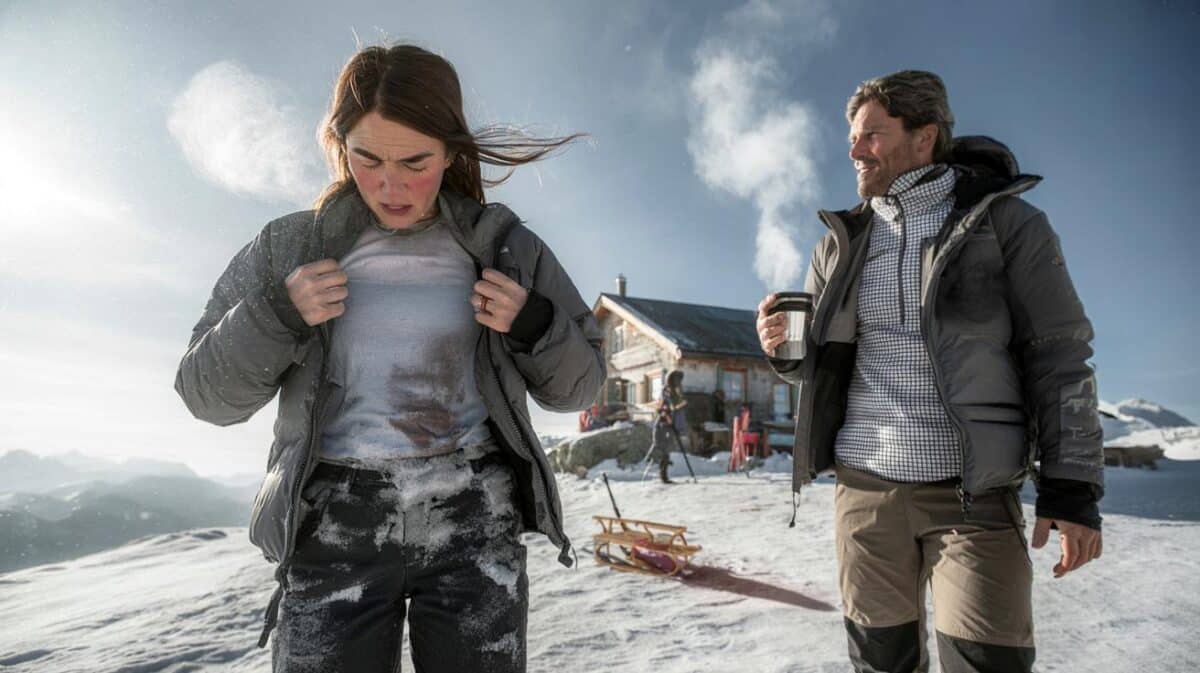 Vestirsi a cipolla sulla neve: L'errore del cotone che ti fa gelare