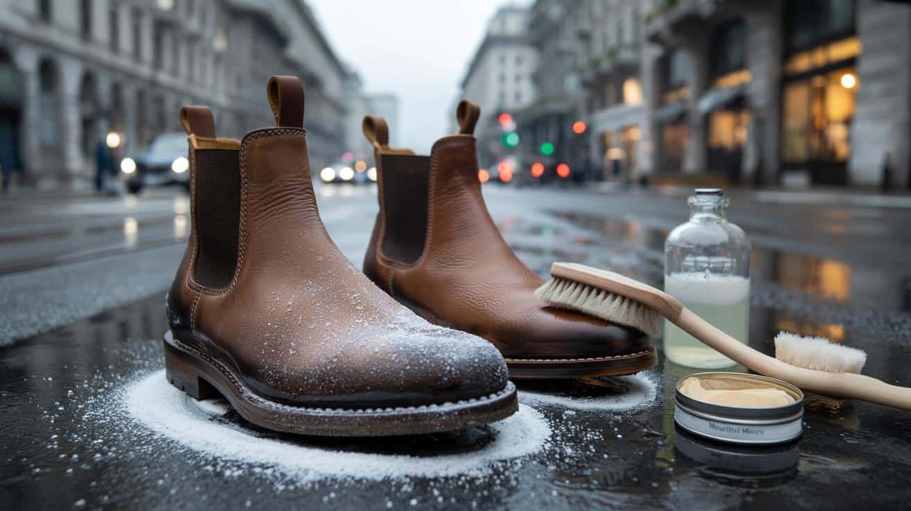 “Gli stivali si rovinano!”: Il rischio del sale stradale sulla pelle