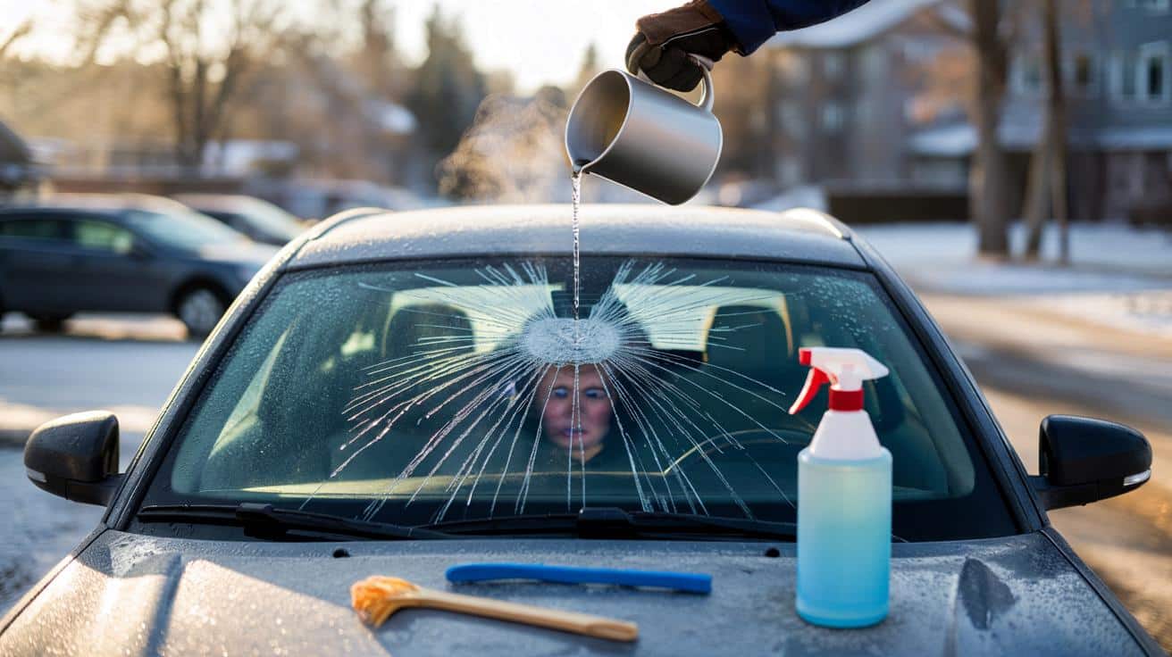 “Ho usato acqua calda!”: L’errore che spacca i vetri congelati