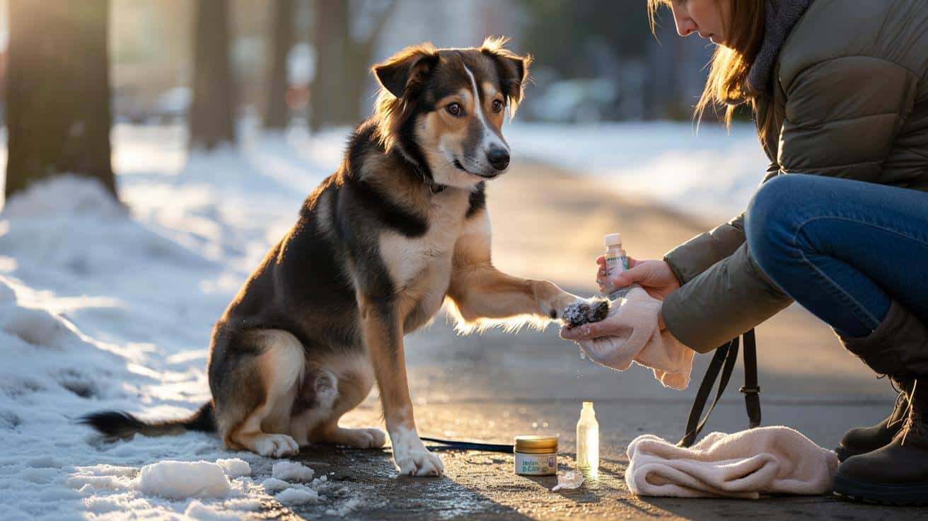 “Il mio cane zoppicava”: Le palline di ghiaccio tra le dita che fanno male