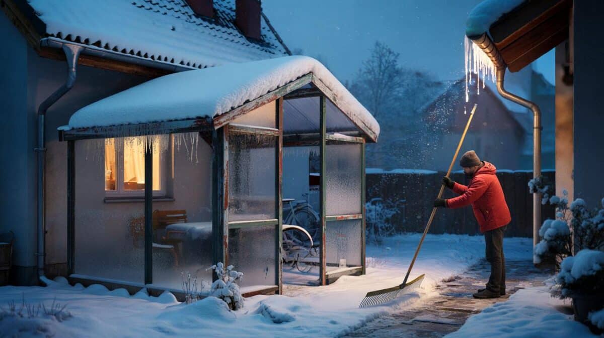 “La tettoia sta cedendo!”: L’accumulo di neve che nessuno controlla