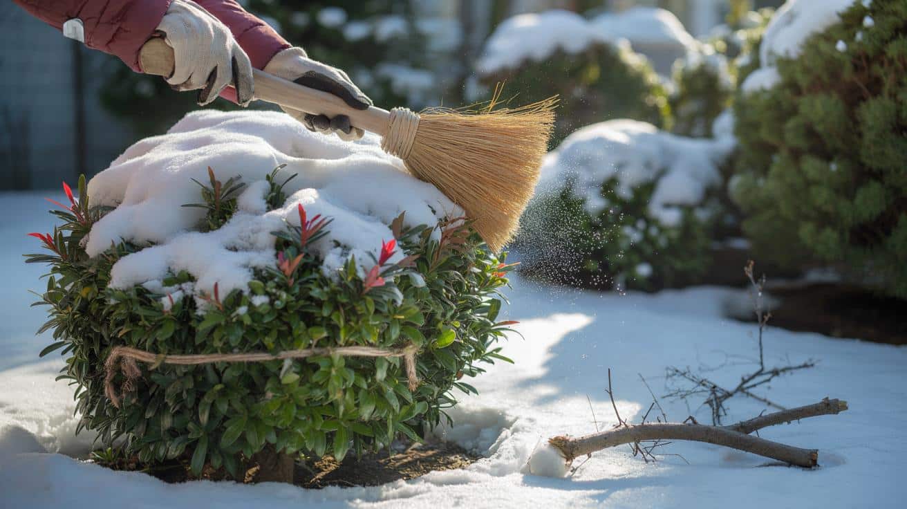 “Non scuoterla mai!”: L’errore che spezza le siepi dopo una nevicata