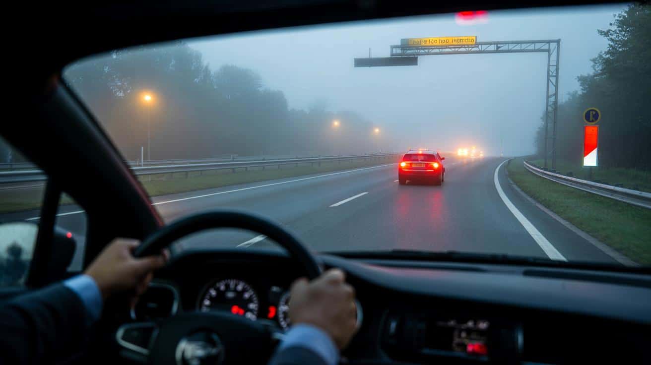 “Non vedevo più nulla”: La regola dei 50 metri in autostrada con la nebbia