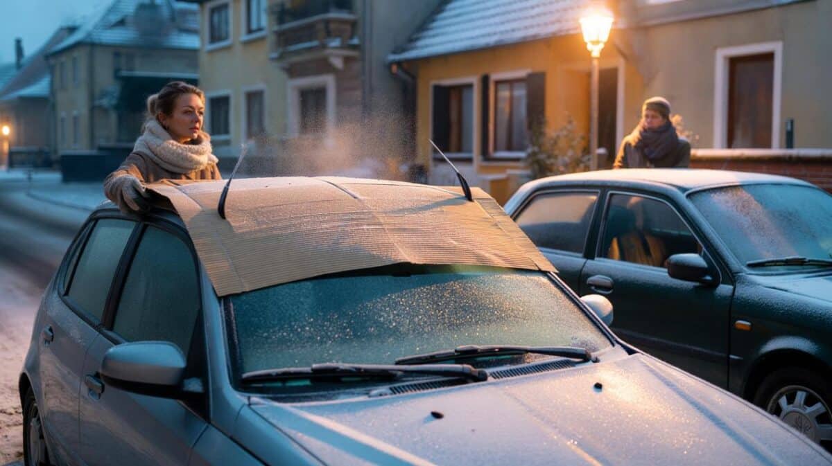 “Non volevo grattarlo più”: Il trucco del cartone che salva il parabrezza dal gelo